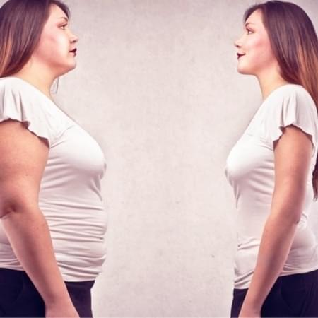 fat vs skinny woman